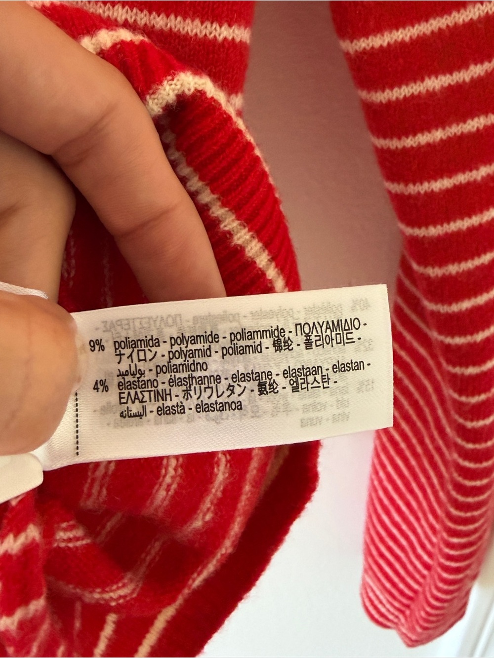 ZARA Red / White Striped Sweater - Picture 4 of 4